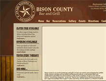 Tablet Screenshot of bisoncounty.com